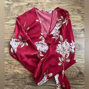 Worn once, Charlotte Russe Flower print blouse